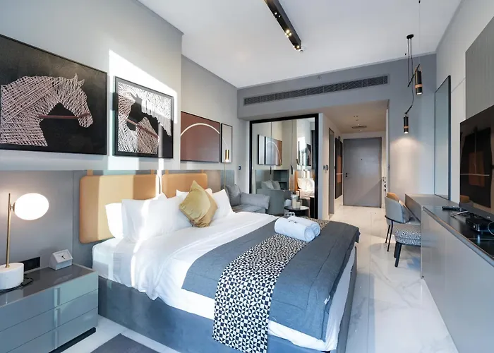 Lux Studio In Downtown, 5 Mins To Burj Khalifa & Dubai Mall - Mag318